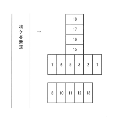 180駐車場の駐車配置図