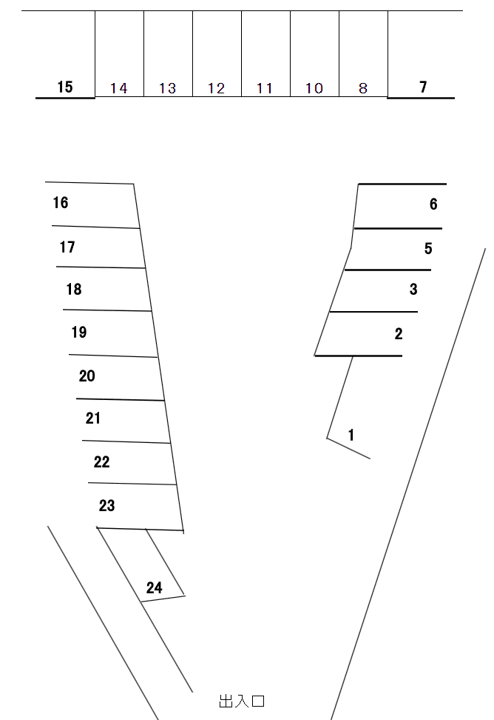 000074の駐車配置図