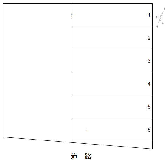 富塚町 第2駐車場の駐車配置図