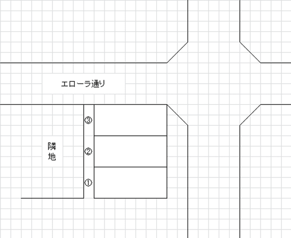 P-48駐車場の駐車配置図