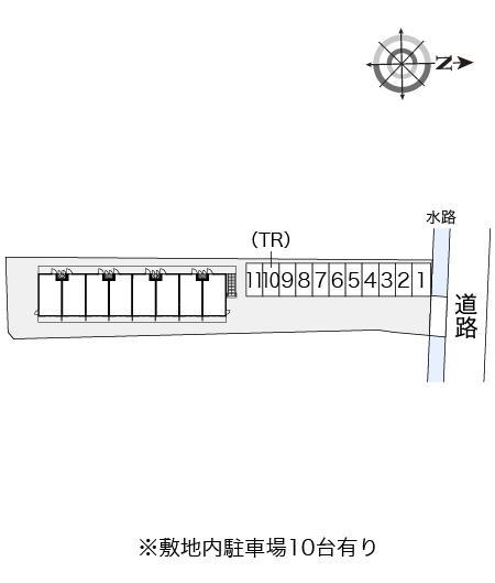 ラークスパー玉村(8448)の駐車配置図