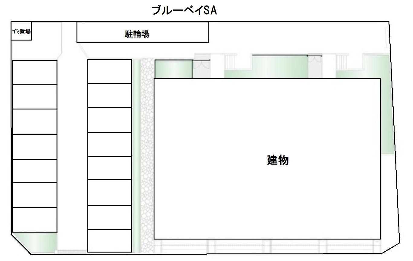 ブルーベイSAの駐車配置図