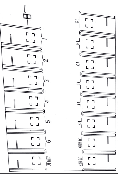 ザ・パーク不来方の駐車配置図