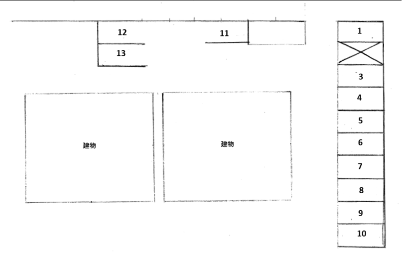 セジュールサイソン A・Bの駐車配置図