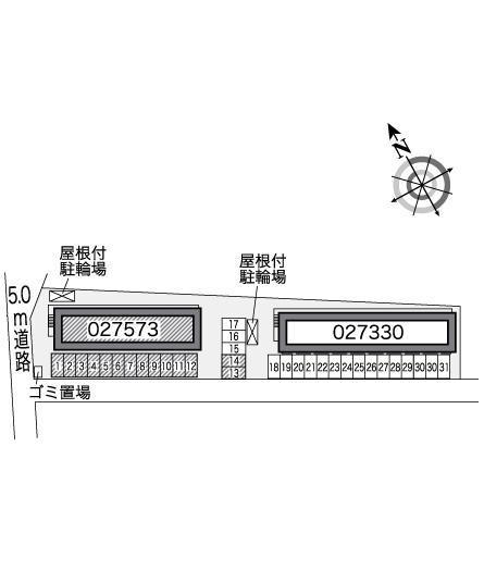 松本Ⅱ(27573)の駐車配置図