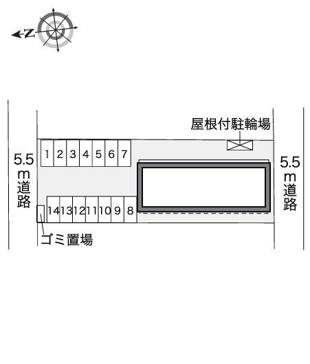 グレースハイムⅢ(41505)の駐車配置図