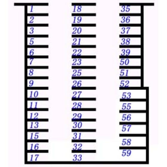 PD山内ハイツ駐車場の駐車配置図