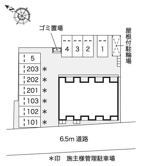 カーサ(52116)の駐車配置図