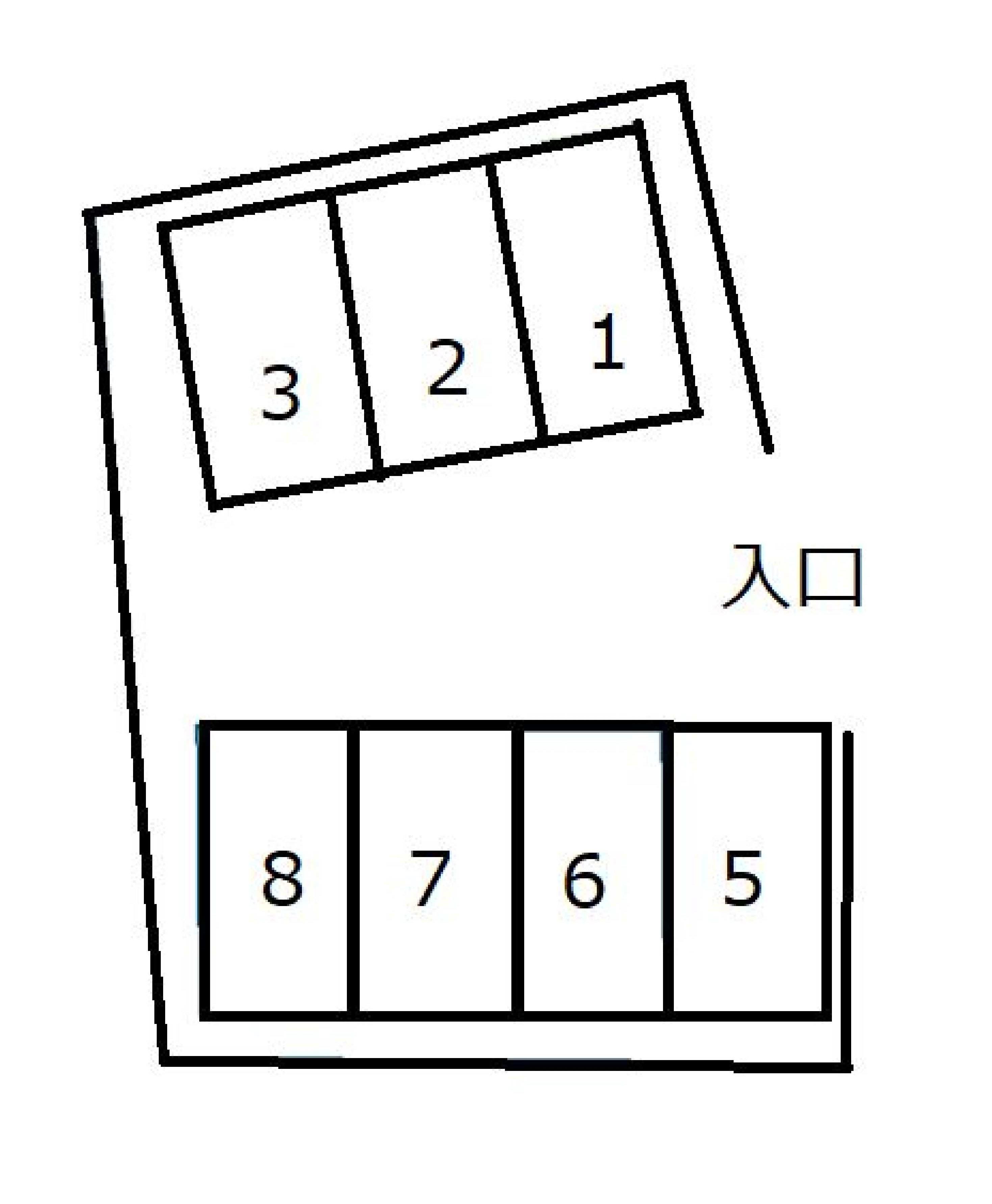 224駐車場の駐車配置図