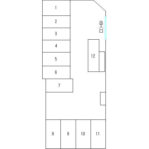 弥生台中丸第一駐車場の駐車配置図