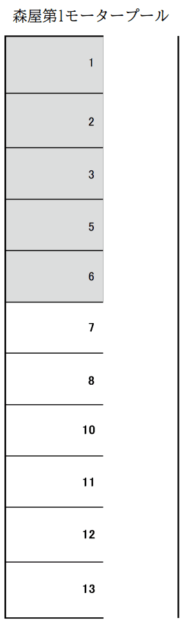 森屋第1モータープールの駐車配置図