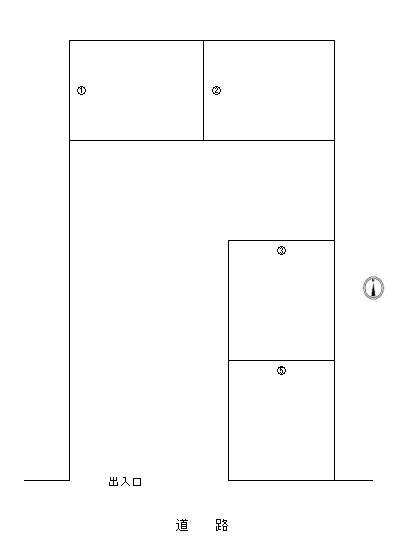 宝が丘パーキングの駐車配置図
