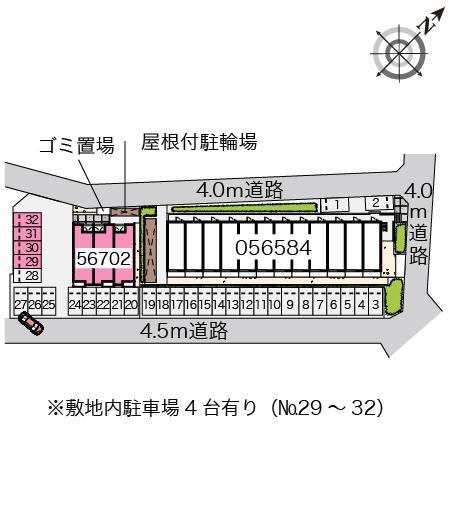 ミランダレジナス(56702)の駐車配置図