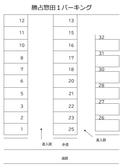 勝占惣田1パーキングの駐車場