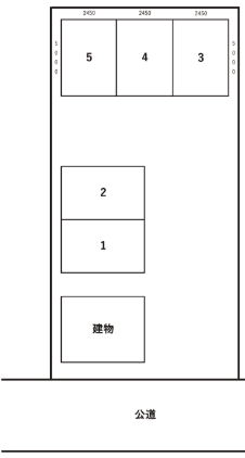 矢口12220駐車場の駐車配置図
