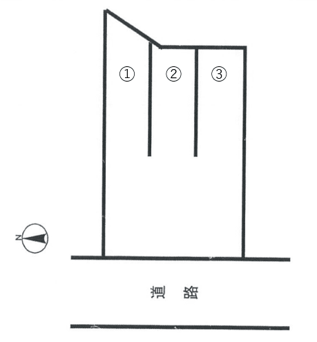 城町第15駐車場の駐車配置図