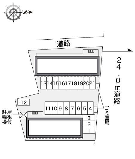 金堀16(41275)の駐車配置図
