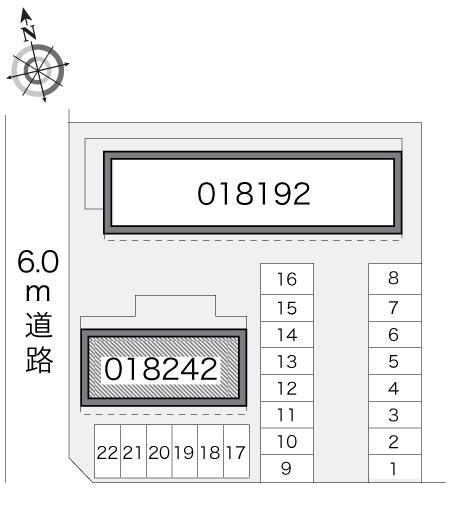 ツインズB(18242)の駐車配置図