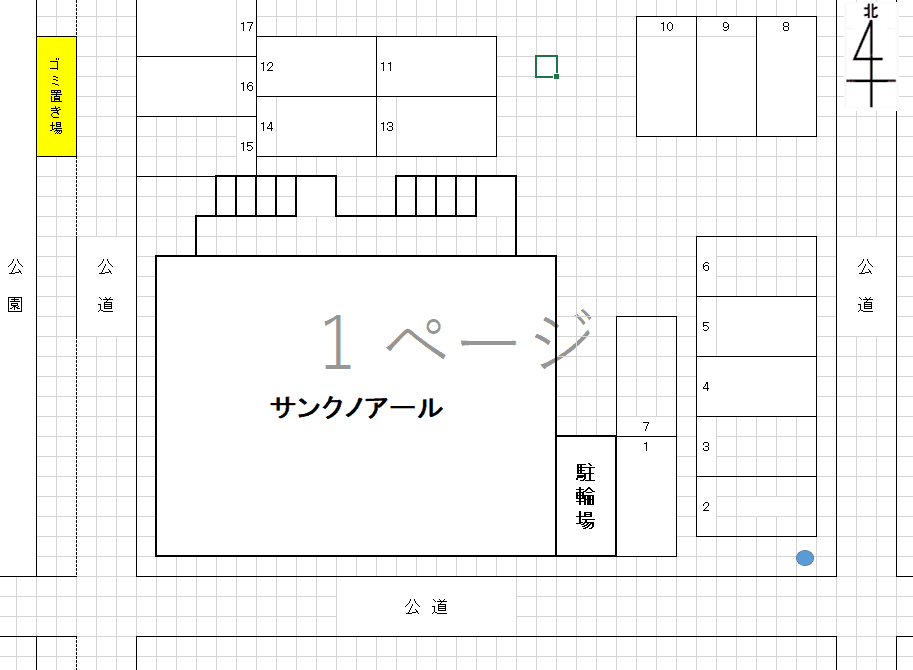サンクノアールの駐車配置図