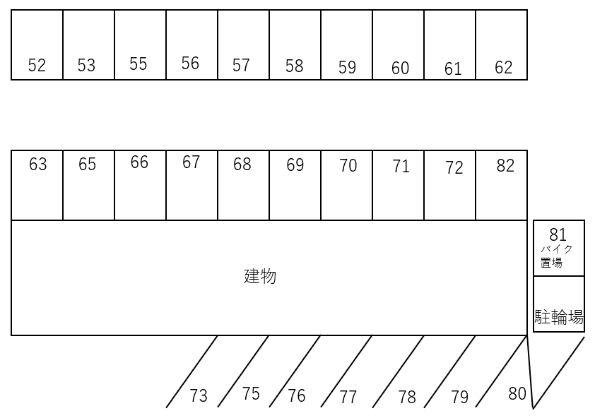 ヴィラMN-1の駐車配置図