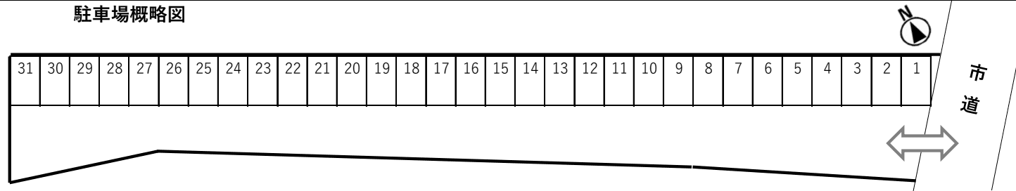 堤2691パーキングの駐車配置図
