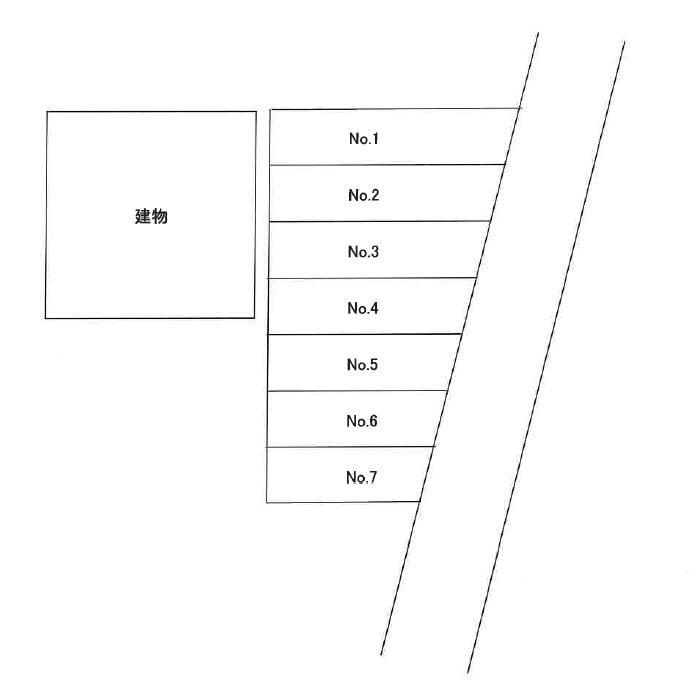 上田堤清水畑駐車場の駐車配置図