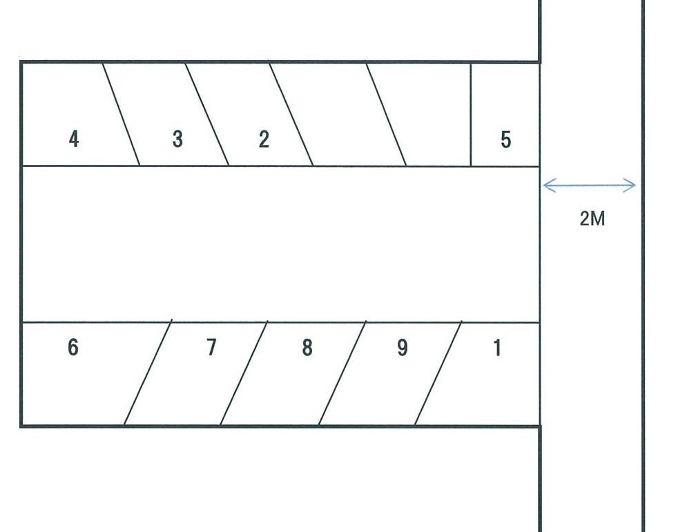 岩国3丁目駐車場の駐車配置図