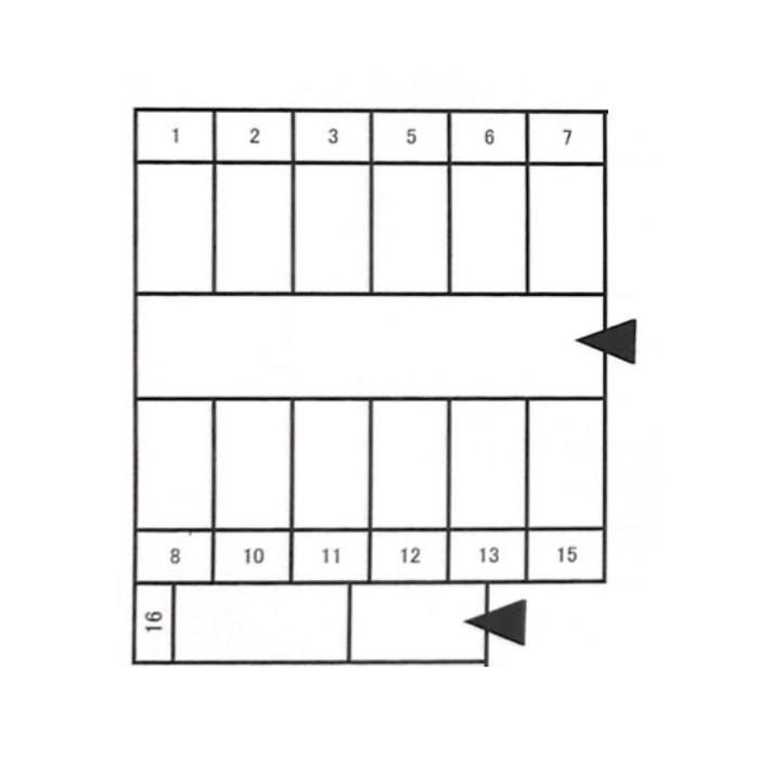 栗原上和田ⅡPの駐車配置図