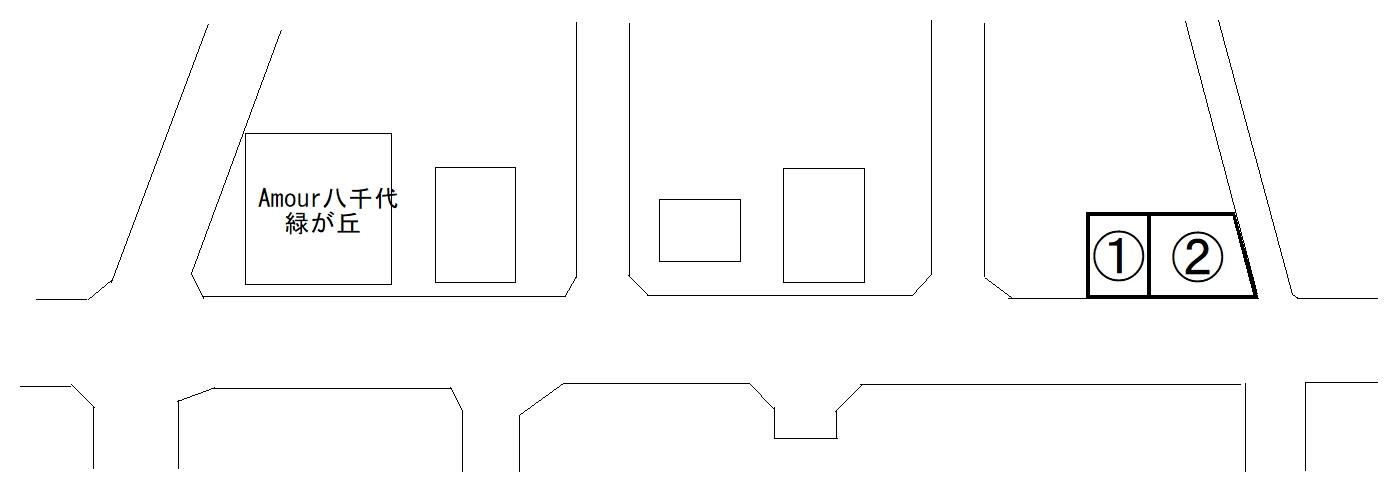 Amour八千代緑が丘駐車場Ⅱの駐車配置図