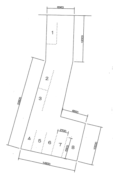 入江南町駐車場の駐車配置図