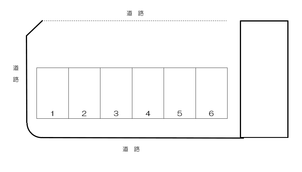 渡鹿8丁目パーキングの駐車配置図