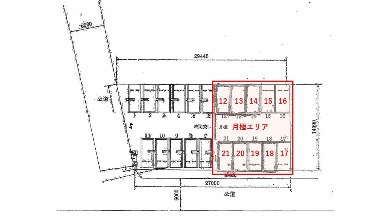 薬円台6丁目第1の駐車配置図