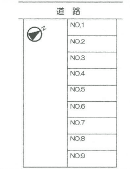山田モータープール駐車場の駐車配置図