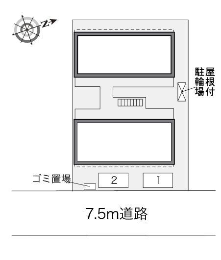サンライズ(31321)の駐車配置図