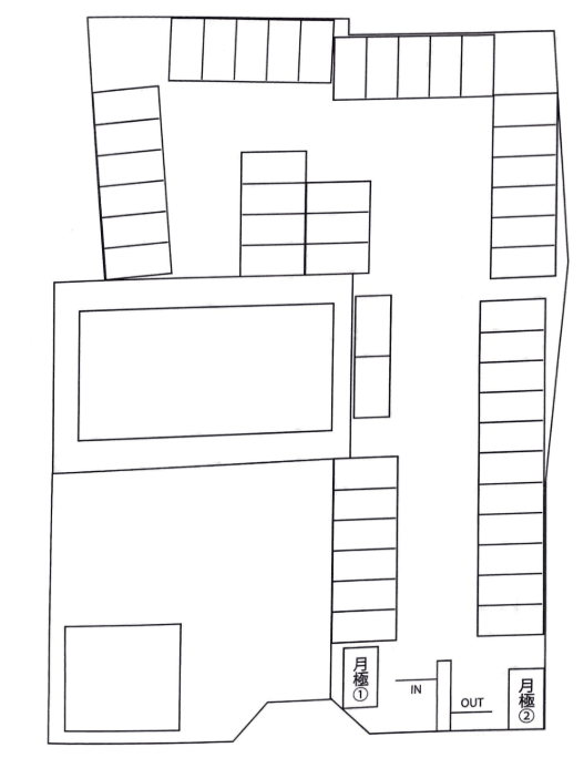 ザ・パーク馬場町3の駐車配置図