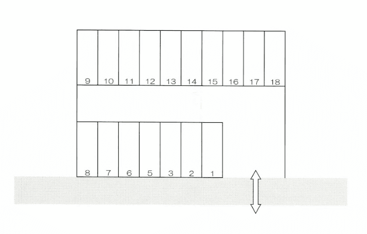 徳重パーキングの駐車配置図