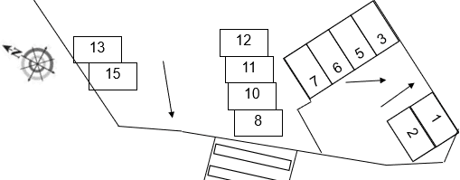 サニーヒルズ東光台の駐車配置図