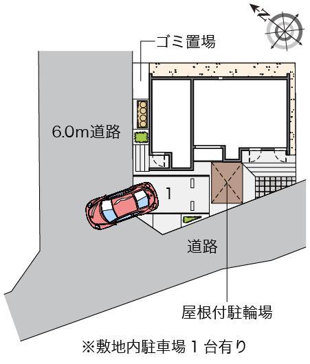 クレイノハイツサンシャイン(56553)の駐車配置図