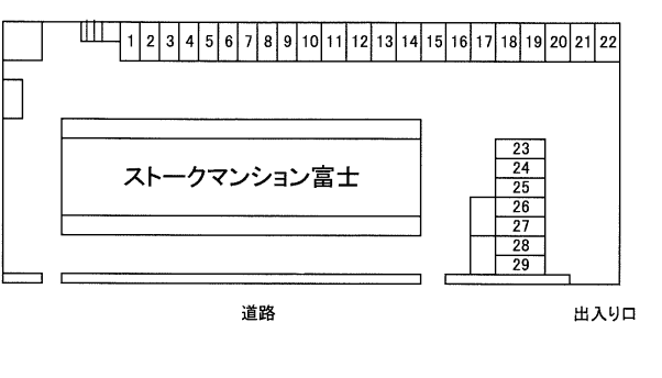 ストークマンション富士の駐車配置図