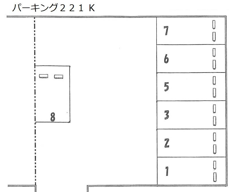 パーキング221の駐車配置図