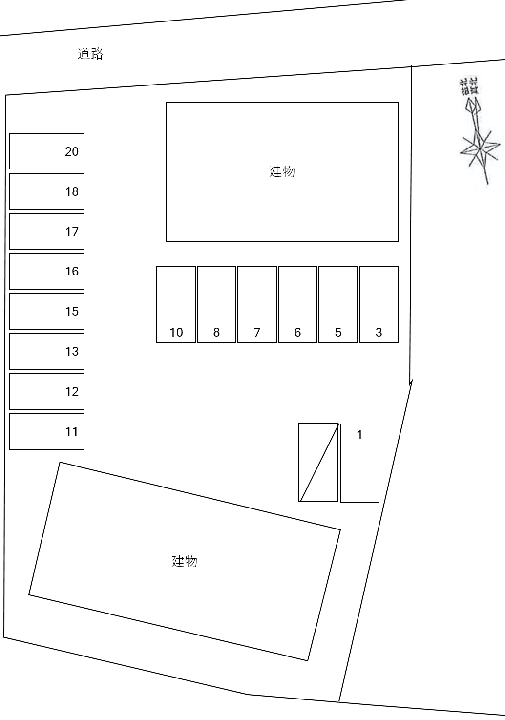 La Poire Aの駐車配置図
