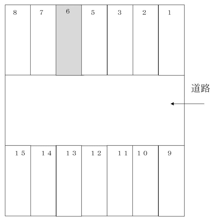 332駐車場の駐車配置図