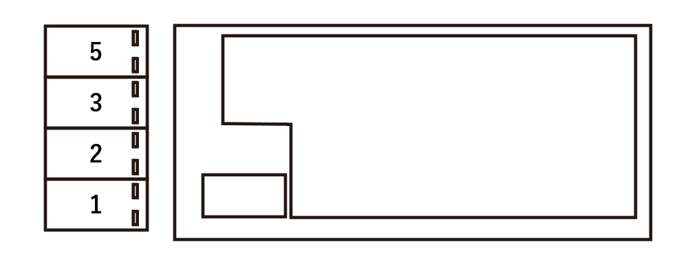 アムール grandir 駐車場の駐車配置図