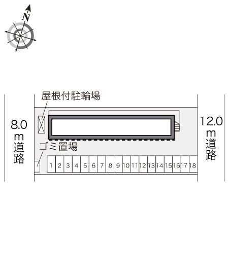 大月Ⅱ(24131)の駐車配置図