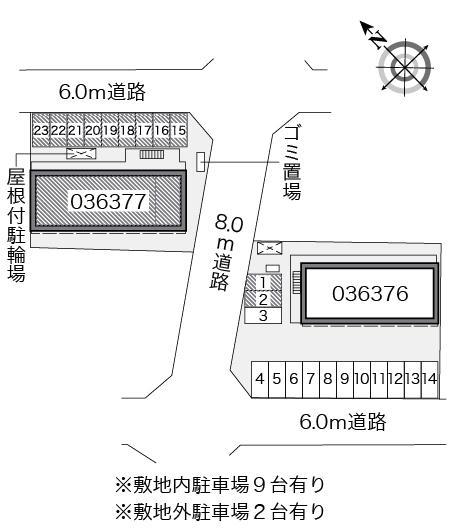 三ヶ根A(36377)の駐車配置図