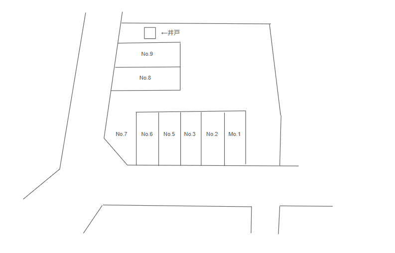 112駐車場の駐車配置図