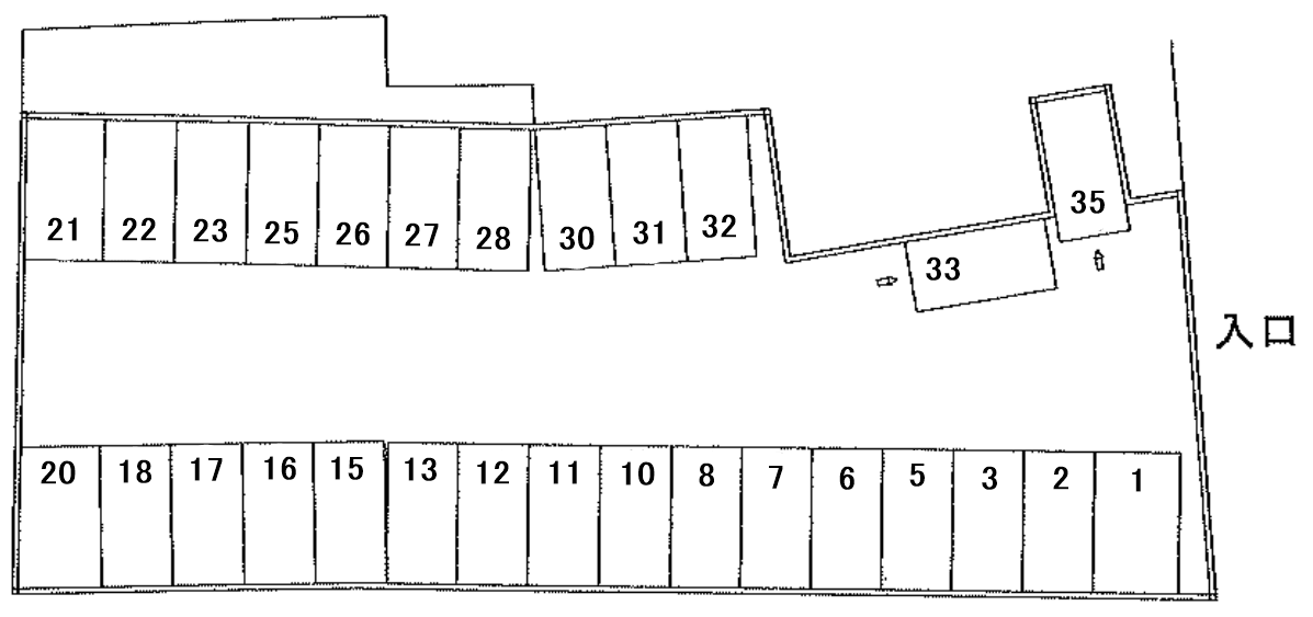 宮ノ下Pの駐車配置図