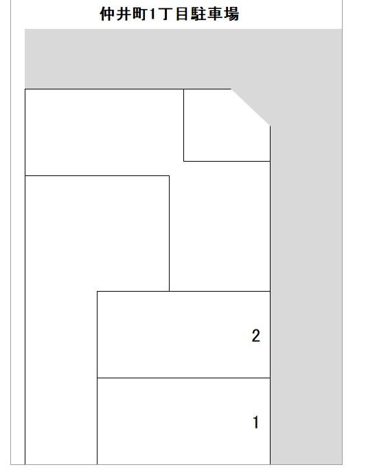 仲井町1丁目駐車場の駐車配置図