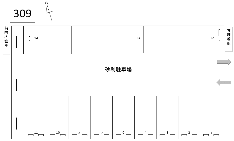 J-309の駐車配置図