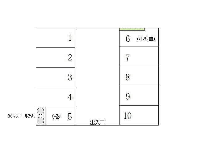 西青山2丁目パーキングの駐車配置図
